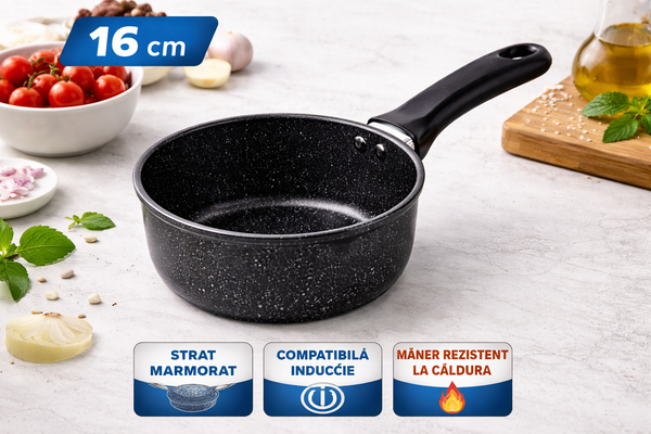 Cratiță Antiaderentă HotChef Stone 16 cm