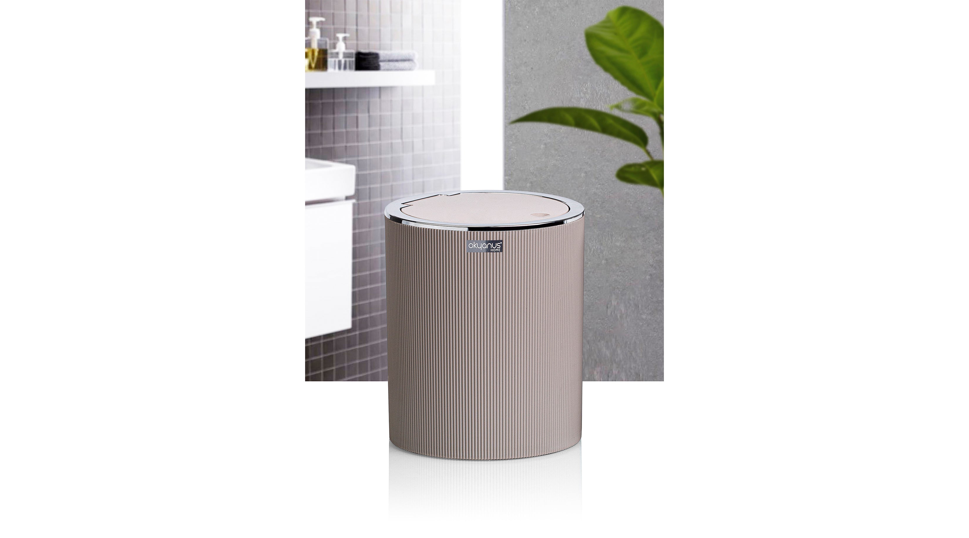 Urnă de baie cu capac tip click – Bella